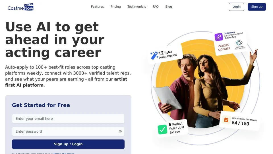CastMeNow: Streamlining the Casting Process for Modern Filmmakers
